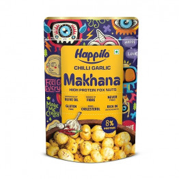 HAPPILO CHILLI GARLIC MAKHANA 55GM